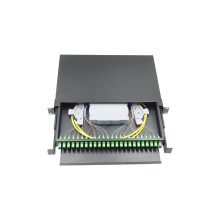 Wanbao fiber optic patch panel Rack mounted drawer style 24 port 1U fiber optic patch panel